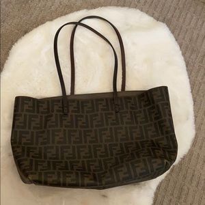 Authentic fendi shopper bag